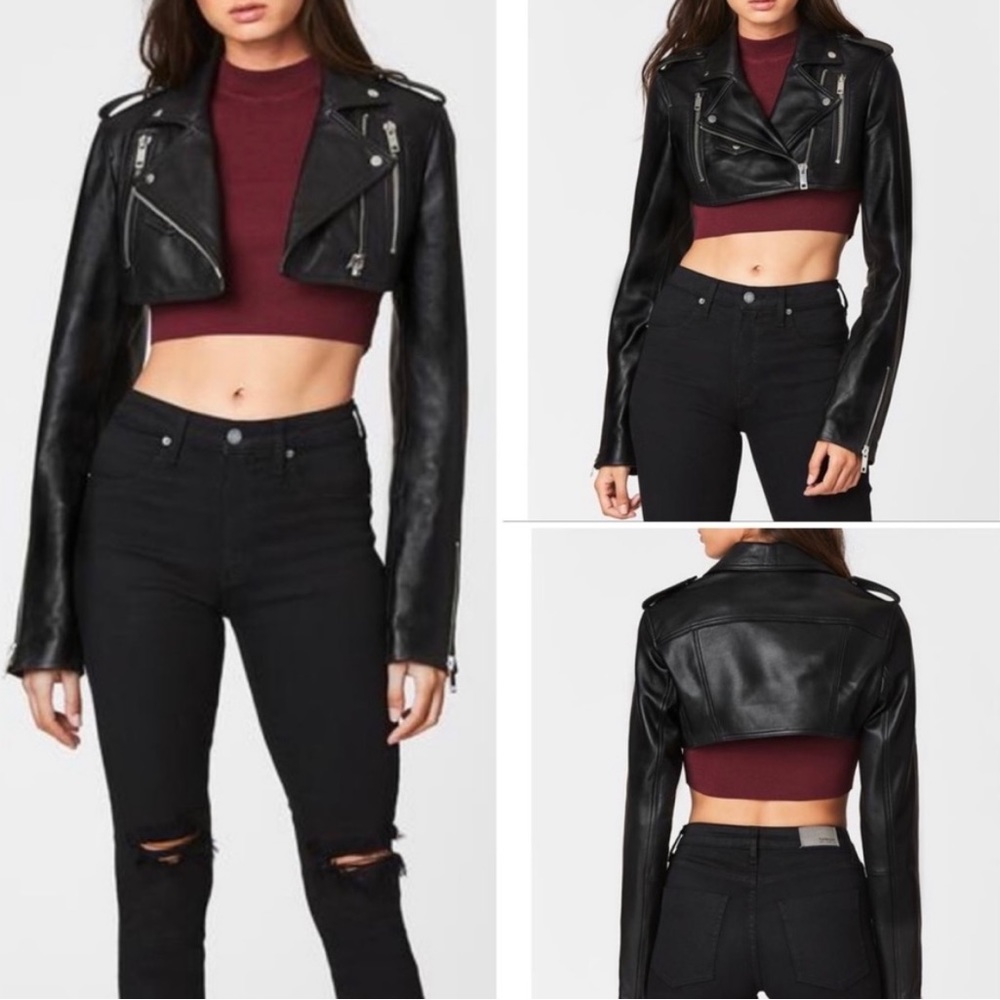 Carmar Cropped Leather Jacket